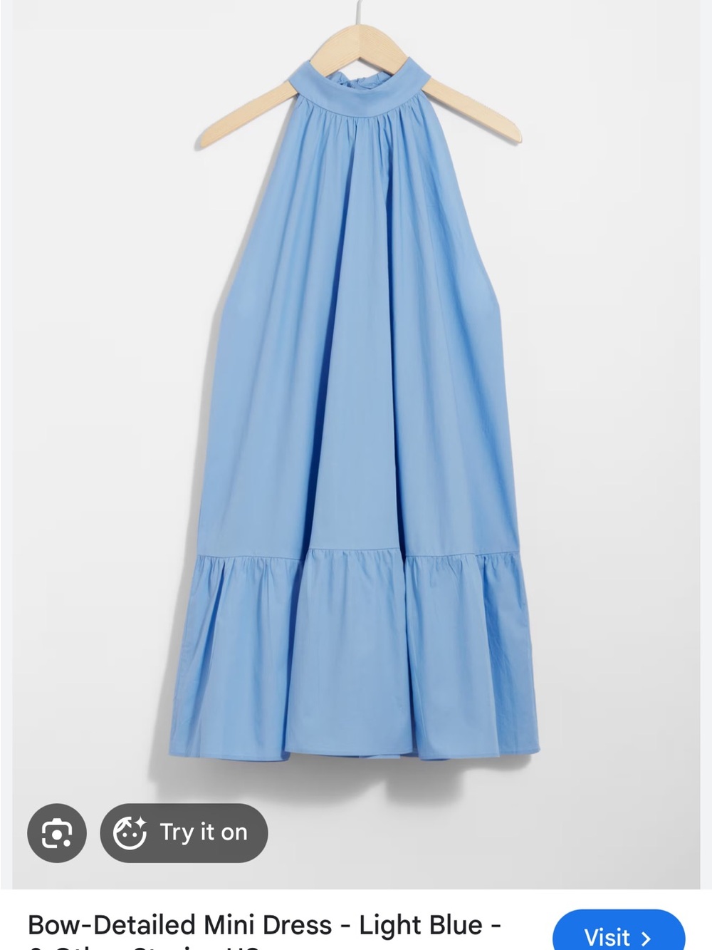 NWOT Sleeveless Blue Sundress